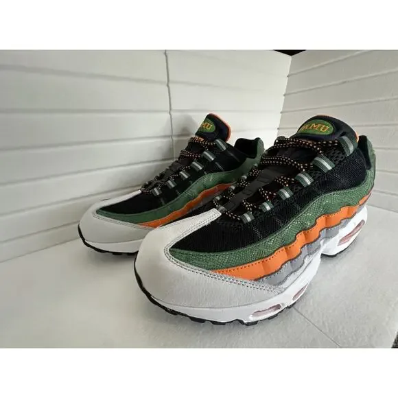Nike Air Max 95 Green Orange FAMU 1887 Mens Size 11.5 II7272-001 New Authentic